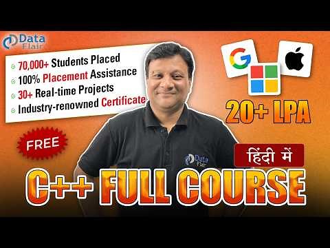 Free C++ Full Course with Certificate | C++ Tutorial in One Shot | Beginner to Advance