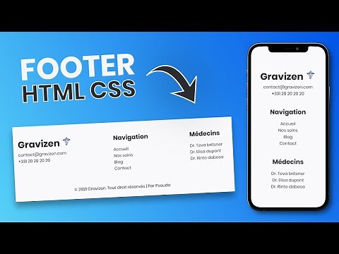 Le Footer | Défi Graven | HTML & CSS Débutant