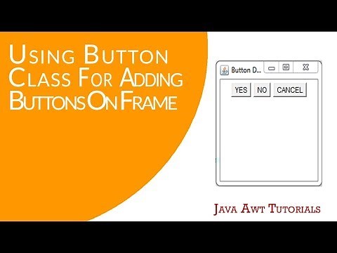Java AWT Tutorials - How To Add Buttons On Frame Using Java AWT Button Class