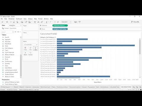 Tableau Tutorial for Beginners 19 - Get Started with Calculations in Tableau