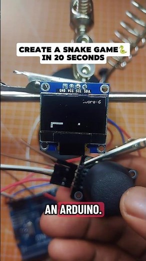 Part 1:Build Snake game 🐍⚡ with OLED and Joystick on Arduino UNO | Electronics Project
