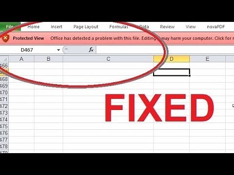 How to Disable protected view in MS EXCEL or WORD FIXED