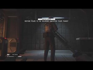 Alien Isolation silent killing of a security guard