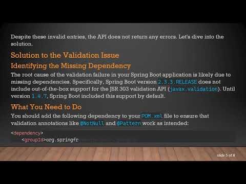 How to Fix Validation Not Working in Your Java Spring Application