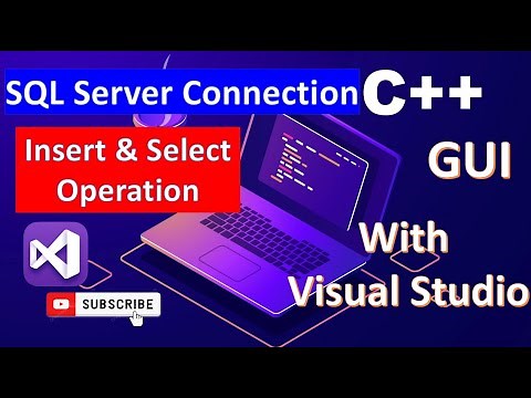 Connect to SQL Server using C++ GUI Windows Form in Visual Studio 2022 (C++ Database Connection)
