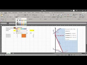 Excel Solver (solving Linear Mathematical programming Problem)