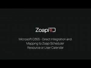 Microsoft O365 Direct Integration | Configure & Map to Zoapi Scheduler