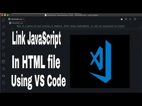 Link Javascript in HTML file using VS Code || Tutorial #2 Coding || 2019