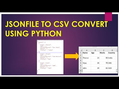 Json to csv convert using python easily