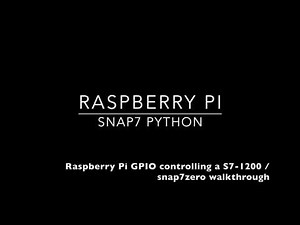 Raspberry Pi - Tutorials - S7-1200 & Snap7 Python - Controlling the PLC Using Rpi GPIO
