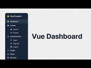 Best Vue.js Dashboard Template with Sidebar & Navbar