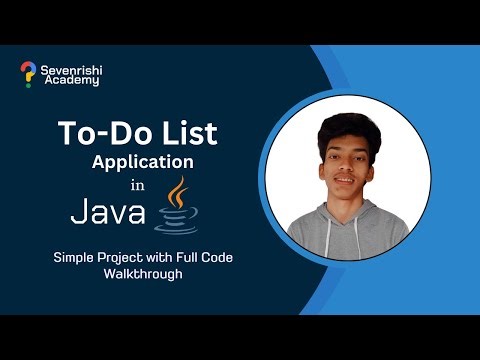 Java To-Do List Application for Beginners | Simple Project with Full Code Walkthrough