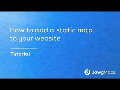 How to add a static map to your website