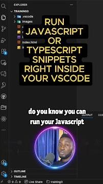 Run JavaScript or TypeScript Snippets Right Inside Your VS Code #shorts #webdevelopment #coding