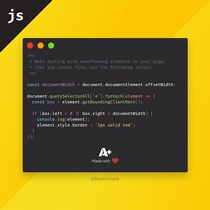 Detect Overflows in JavaScript Using this Function