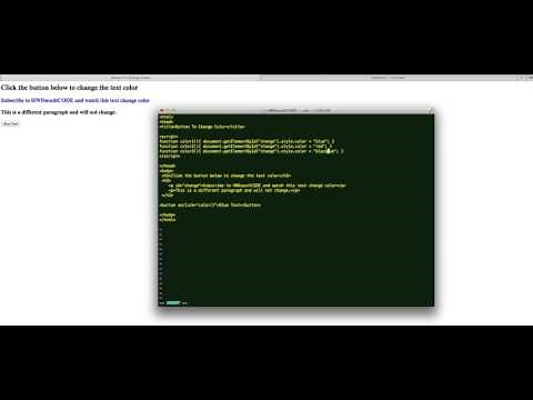 Javascript Button to change text color of paragraph
