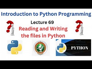 Reading and Writing Files in Python Programming | File Handling in Python | VTU 2022 Scheme | GATE