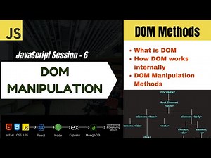 Session6: DOM Manipulation in JavaScript 🔥 | Complete Beginner Tutorial with Examples