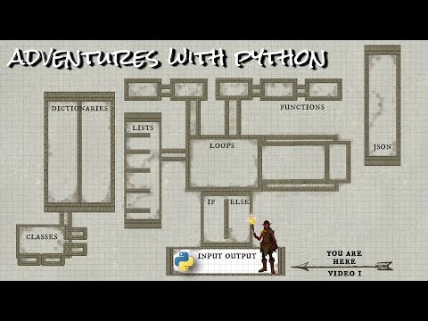 Adventures with Python: Learn Python by Programming a Text Adventure Game, Video 1 input output