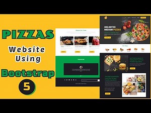 Responsive Food And Restaurant Website Using Bootstrap 5 | Bootstrap 5 Responsive Website Design