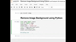 120 : Remove Image Background using Python | Python Coding