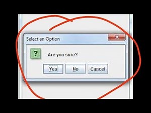 How to create a Confirmation Dialog Box in Java Netbrans IDE