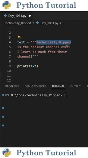 How to Write Multi-Line Strings in Python | Python Tutorial