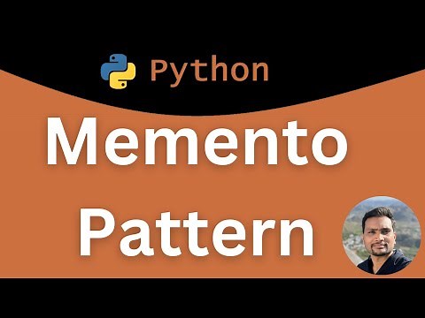15 | Memento Design Pattern in Python: Save and Restore Object State
