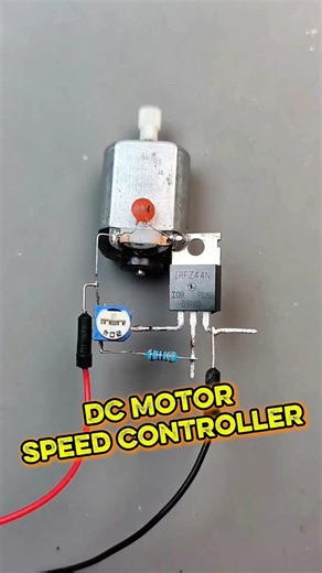 Simple DC Motor Speed Controller Using a MOSFET... Diy Electronics #pwm #motorspeedcontroller