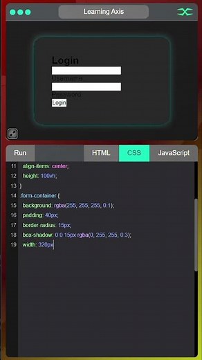 Login Form | HTML CSS