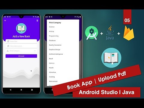 Book App Firebase | 05 Upload Pdf | Android Studio | Java