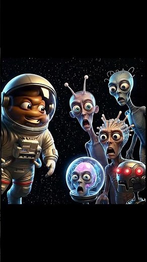 Poop Astronaut Meets Aliens