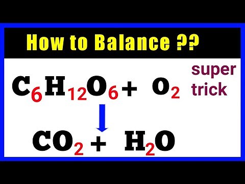 How to balance C6H12O6 +O2 = CO2 + H2O || how to balance glucose equation