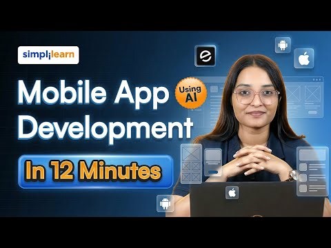 Mobile App Development In 12 Minutes Using AI | How To Create Mobile App With AI Free | Simplilearn