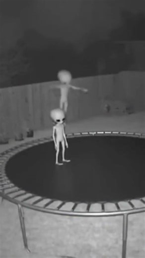 Aliens on a trampoline?
