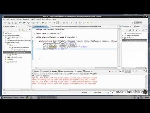JSPs and Servlets Tutorial 05 - The POST Method and Passing Parameters