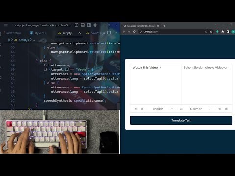 ASMR Programming - Translator App With Javascript - No Talking