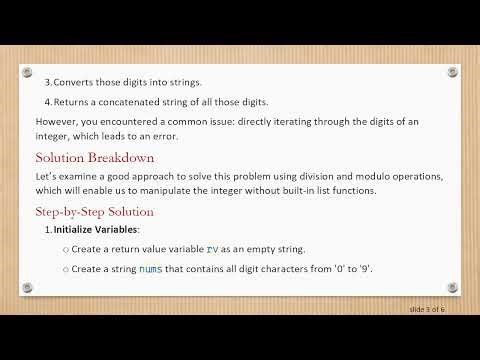 Converting Numbers to Strings in Python