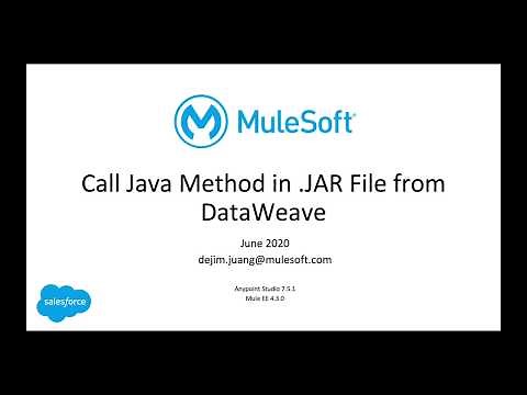 Call a Java method from a JAR file in DataWeave