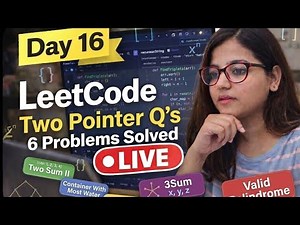 Master Two Pointer in One Video | Python DSA | 6 LeetCode Questions Solved Live |Part-1