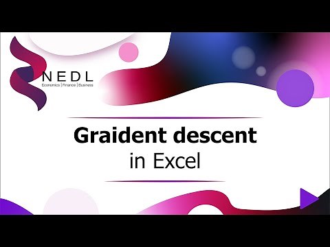 Gradient descent in Excel