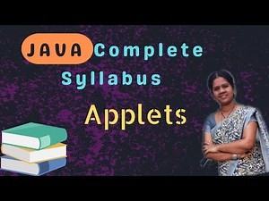 Applets introduction and types of applets in java || 53 || java course in telugu