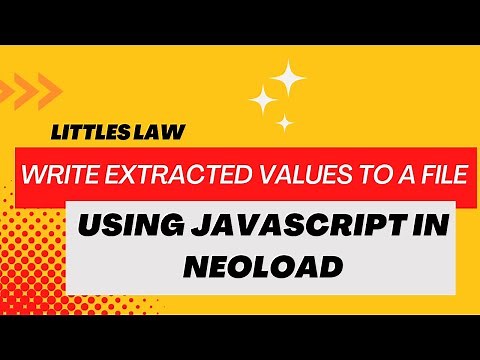How to write extracted variable to a file using Javascript in Neoload