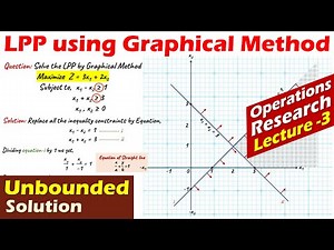 Lec-3 Graphical Method | Linear Programming Problem | Unbounded Solution | Operations Research