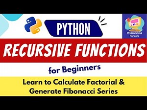 Recursion in Python | Factorial & Fibonacci Series Explained For Beginners