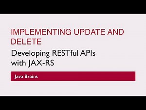 REST Web Services 20 - Implementing Update and Delete