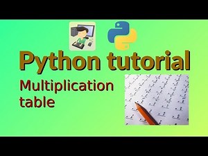 Multiplication table - Python project for beginners (10)