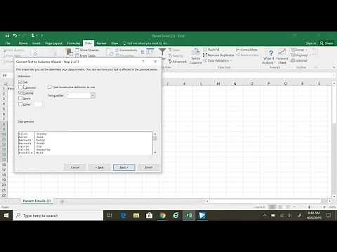 Excel: Prepare CSV File for Google Contacts