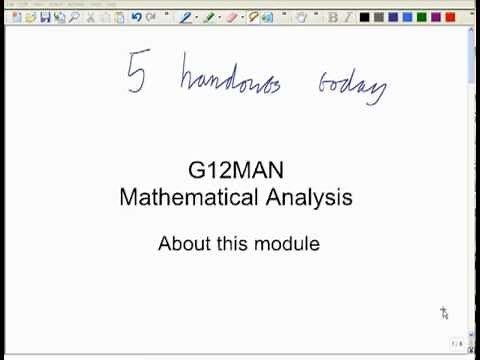 Workshop 1: Math. Analysis
