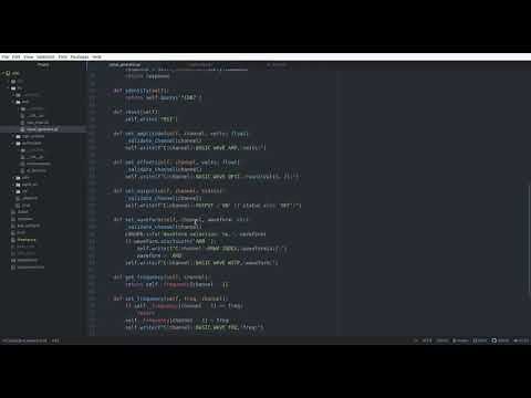 Controlling a function generator and an oscilloscope with SCPI